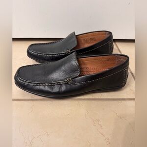 Alfani Men’s Black Leather Slip-On Loafers